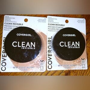 (2) Covergirl Clean Invisible Pressed Powders. #150 Creamy Beige